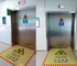 Дверь радиационной защиты двери руководства нержавеющей стали автоматическая сползая для комнаты рентгеновского снимка