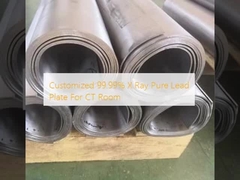 Специализированная 99,99% рентгеновская чистая свинцовая пластина для комнат для томографии